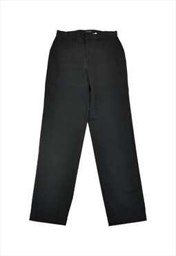 Vintage Dockers Chino Cotton Pants Black Ladies W30 L32
