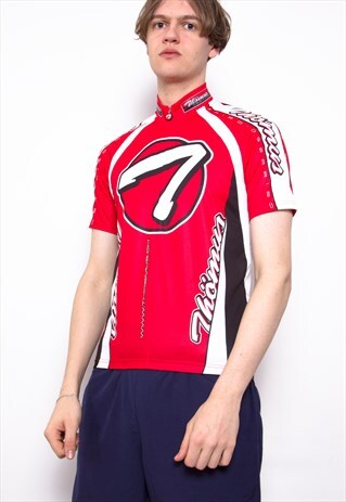 VINTAGE 90S RED BIKING TOP