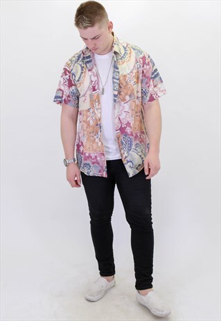 VINTAGE PATTERN FESTIVAL SHIRT