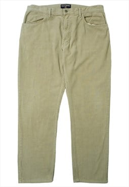 Vintage Polo Ralph Lauren Beige Corduroy Trousers Mens