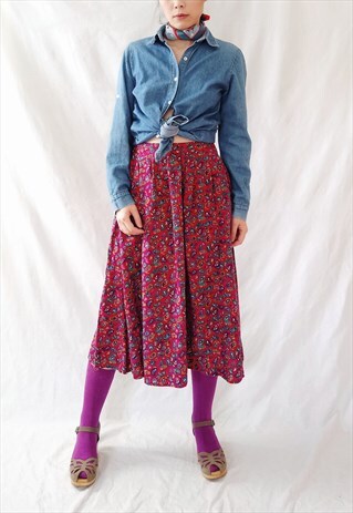 VINTAGE 80S PAISLEY SKIRT