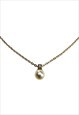 Christian Dior Necklace Gold Pearl Crystal Vintage Classic