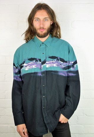 VINTAGE 90'S PATTERNED SHIRT