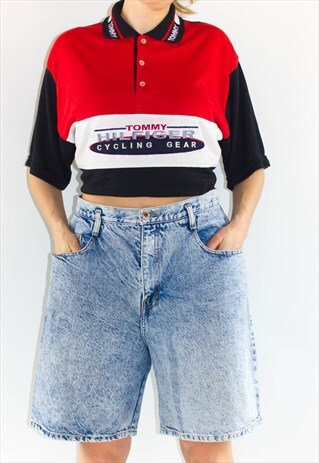 VINTAGE 80'S HIGH WAISTED CASUAL DENIM MOM SHORTS