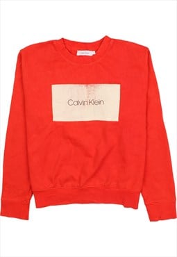 Vintage 90's Calvin Klein Sweatshirt Spellout Crew Neck