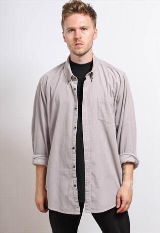 VINTAGE CORDUROY SHIRT GREY