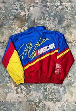 Vintage Nascar Embroidered Spell Out Racing Bomber Jacket