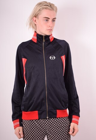 SERGIO TACCHINI MENS VINTAGE TRACKSUIT TOP JACKET MEDIUM 90S