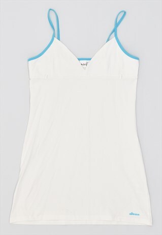 VINTAGE 00'S Y2K ELLESSE SUNDRESS WHITE