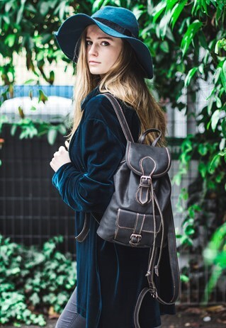 PREMIUM COCO HUNTER LEATHER BACKPACK (SMALL)