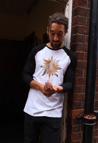 HANDPAINTED SUN BASEBALL JERSEY