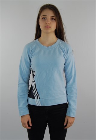 adidas light blue jumper