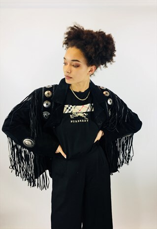 VINTAGE SUEDE COWBOY TASSEL JACKET