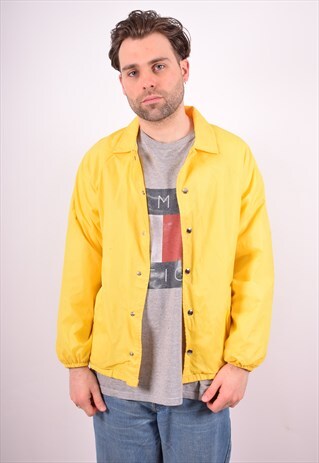 KAPPA MENS VINTAGE JACKET MEDIUM YELLOW 90S