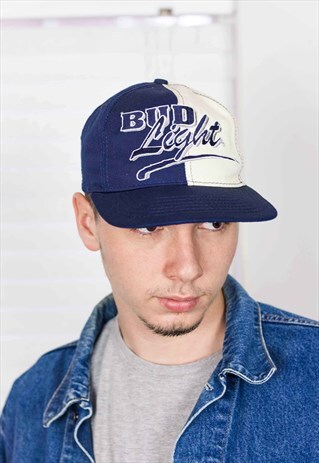 VINTAGE BUD LIGHT BASEBALL CAP LOGO 90S ONE SIZE 2.6