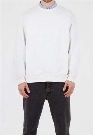 SWEATSHIRT IN RELAXED FIT OFF WHITE