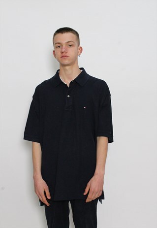 VINTAGE TOMMY HILFIGER NAVY POLO SHIRT