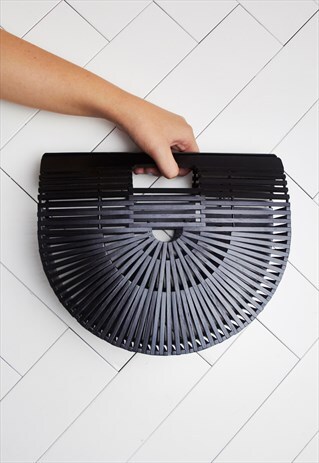 MALIBU BLACK WOODEN BAMBOO BAG