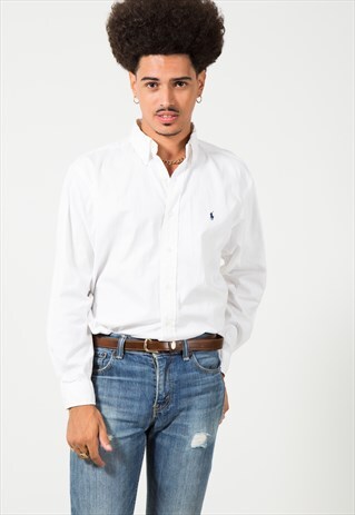 VINTAGE 80S POLO RALPH LAUREN SHIRT / 0080 / 101-4