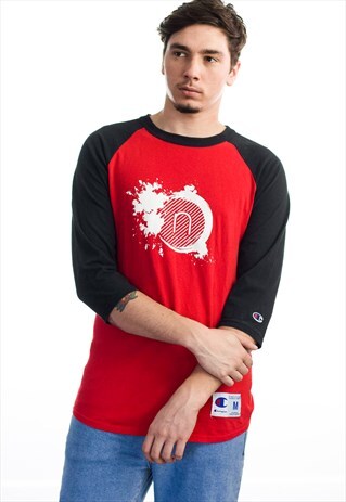 VINTAGE CHAMPION LOGO T-SHIRT 90S M 7.7