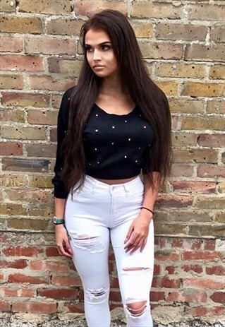 CROPPED DIAMONTE JUMPER