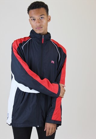 VINTAGE FILA FESTIVAL JACKET BLUE RED WHITE