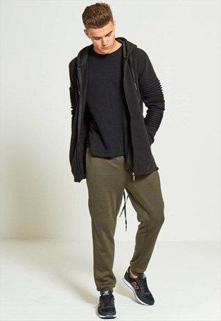 MENS KHAKI PLAIN JOGGING BOTTOMS
