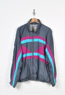 Vintage Shell Suit Windbreaker Jacket 80s Block Colour XXXL