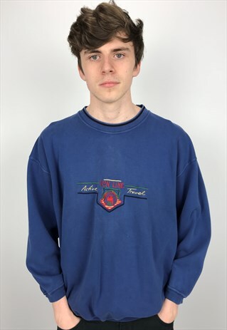 90S VINTAGE MARZ NEW LINE EMBROIDERED SWEATSHIRT