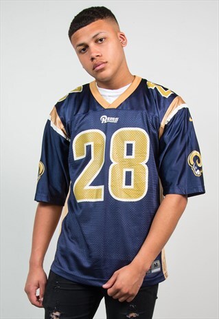NIKE AMERICAN FOOTBALL JERSEY NFL SHIRT LA RAMS