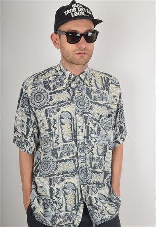 VINTAGE SHIRT FESTIVAL PRINT 90'S (961)