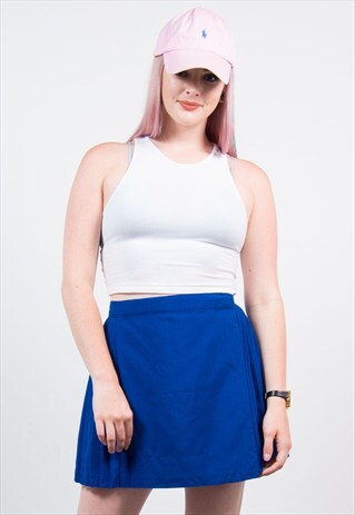 VINTAGE 90'S BLUE PLEATED TENNIS SKIRT