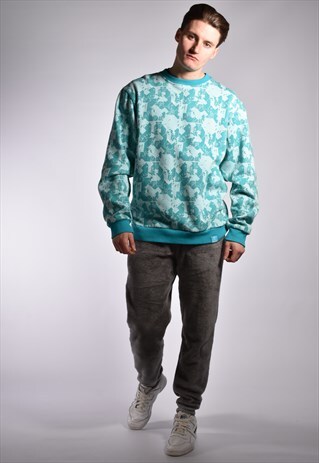 KING APPAREL ALLOVER PRINT FLEECE SWEATSHIRT
