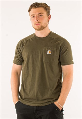 VINTAGE BROWN CARHARTT POCKET TEE T-SHIRT