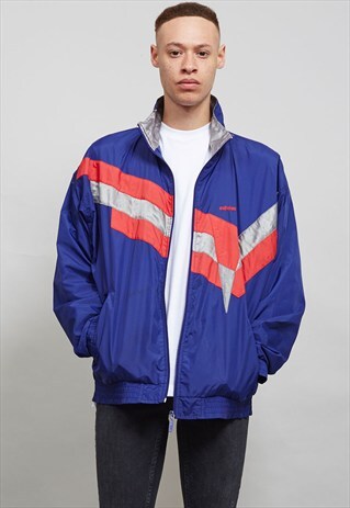 ADIDAS 80'S PURPLE VINTAGE SHELL SPORTS JACKET