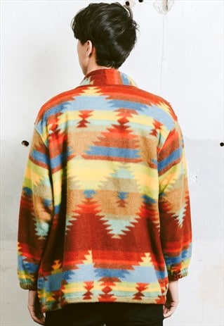 VINTAGE AZTEC FLEECE JACKET