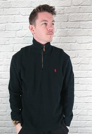 VINTAGE POLO RALPH LAUREN QUARTER ZIP JUMPER