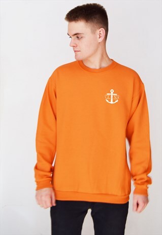 ORANGE V.L.N.S ANCHOR (WHITE) SWEATSHIRT