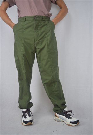 VINTAGE GREEN SKI SPORTS JOGGERS