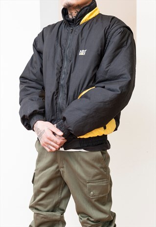 90S VINTAGE PUFFA CATERPILLAR GILET JACKET (REF/1230)