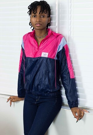 VINTAGE ADIDAS SHELL JACKET WINDBREAKER LOGO 90S S 5.8