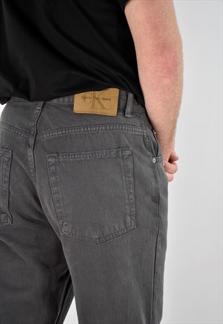 VINTAGE 90S CALVIN KLEIN GREY JEANS