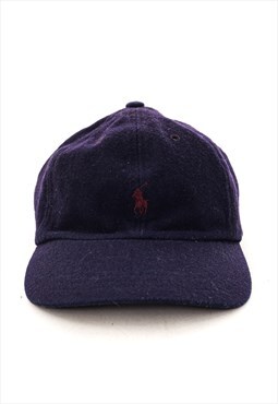 Vintage POLO RALPH LAUREN Cap Hat 90s Navy Blue