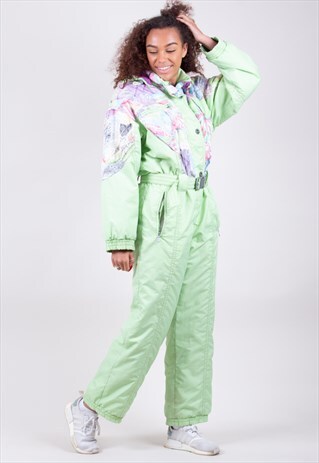 VINTAGE PATTERNED SKI SUIT