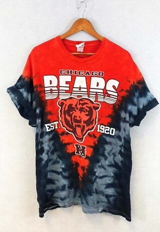 VINTAGE NFL 90S TIE DYE TEE CHICAGO BEARS