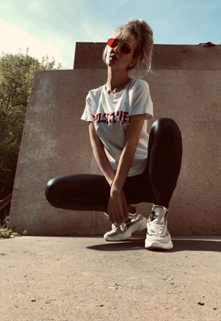 SILVER PLATFORM SNEAKERS