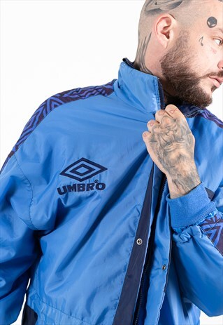 VINTAGE 80S WINTER PUFFER UMBRO COAT / S8987