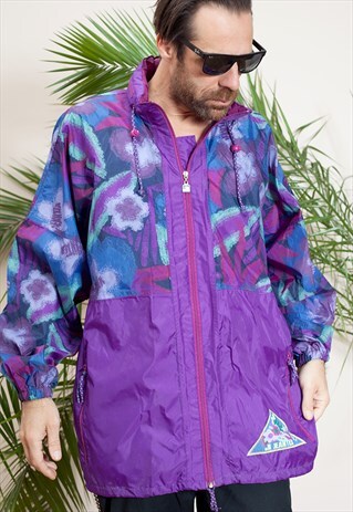 COLORFUL VINTAGE WINDBREAKER FROM THE 90S BY JEANTEX