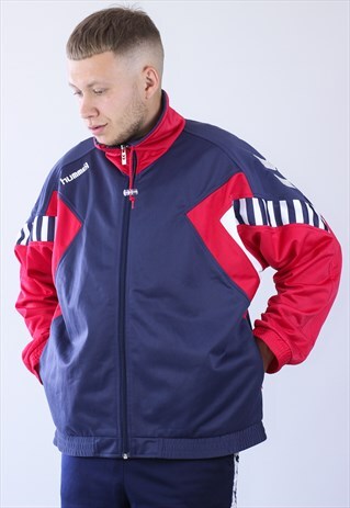 VINTAGE MENS HUMMEL TRACK TOP JACKET