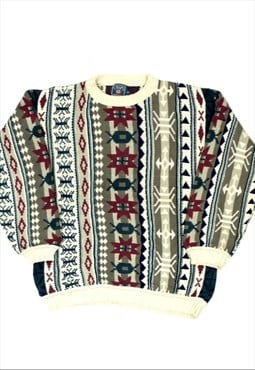 Ralph Lauren Chaps jumper Abstract Design Wool